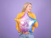 Picture of FOIL BALLOON STAR HAPPY BIRTHDAY RAINBOW 18 INCH
